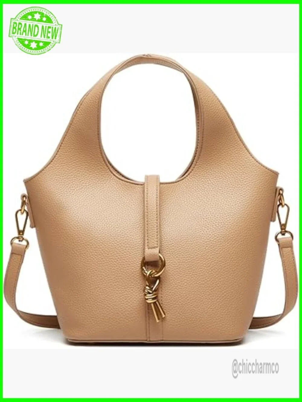 Vegan Leather Hobo Bag Crossbody Tote Shoulder Purse Casual